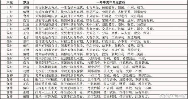 八字排大運解釋